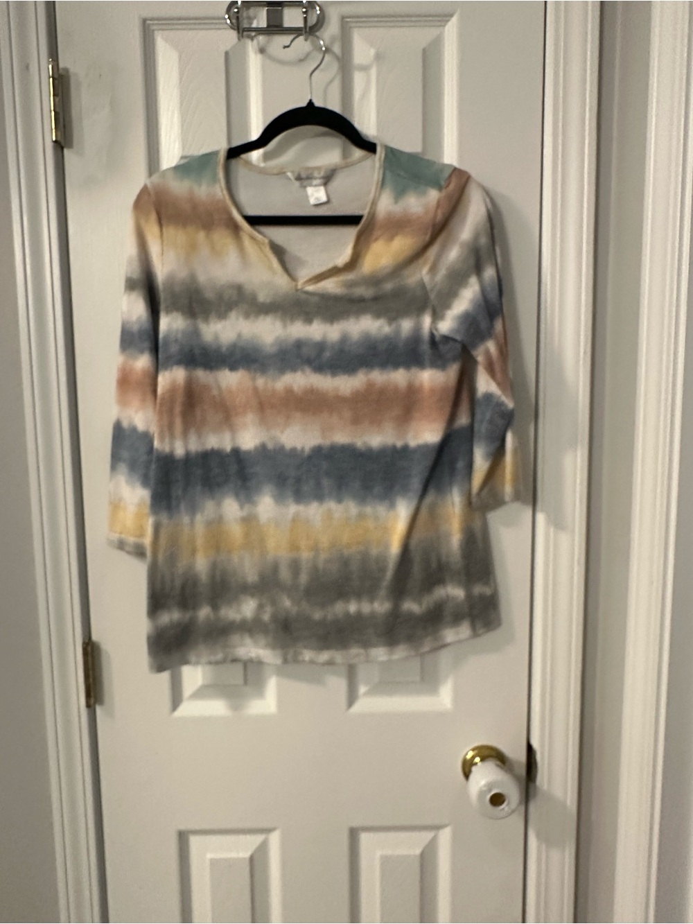 Christopher & Banks Top with Ivory Trim